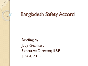 The Accord on Fire and Building Safety in Bangladesh and Public