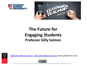 The future for engaging students