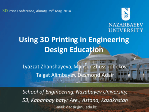 Using 3D Printing in Engineering Design Education - Smile-Expo