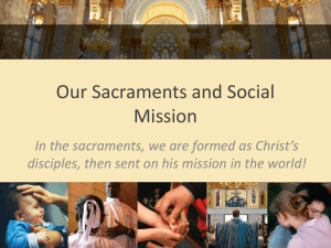Sacraments and Social Mission Overview