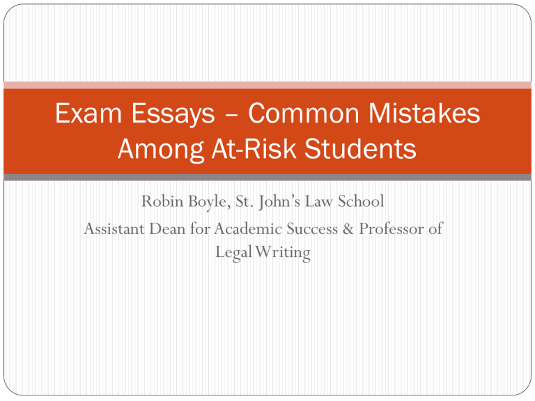 7 Robin Boyle Laisur Law School Academic Success Project 7 Robin Boyle Laisur Law School Academic Success Project