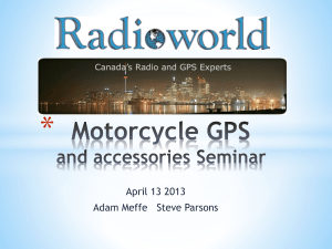 Motorcycle GPS and accessories Seminar