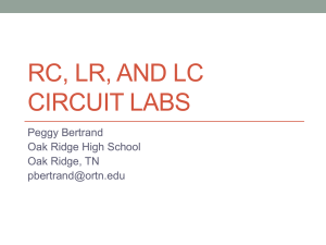 RC LR and LC circuits