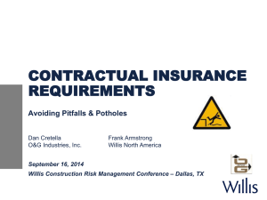 Contractual Insurance Requirements - Avoiding Pitfalls and