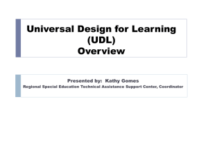 Universal Design for Learning (UDL) Overview