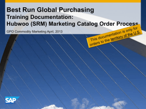 2013 How to order Custom Merchandise in the Marketing Catalog