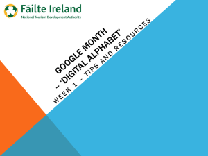 Google Month - Failte Ireland