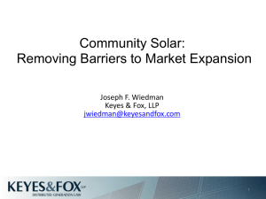 Joseph Wiedeman IREC Community Solar