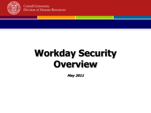 Workday Security Overview