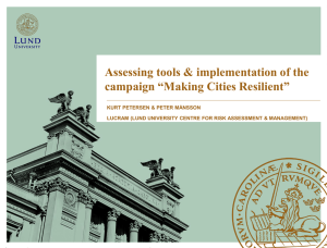 Assessing tools & implementation of the campaign “Making Cities