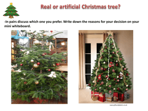 Real or artificial Christmas tree?