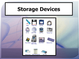 Backing Storage Devices