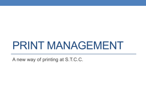 Faculty and Staff Print Management Procedures (PPT Slides)