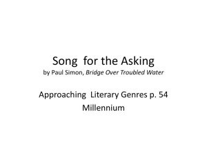 Song for the Asking by Paul Simon, Bridge Over Troubled Water