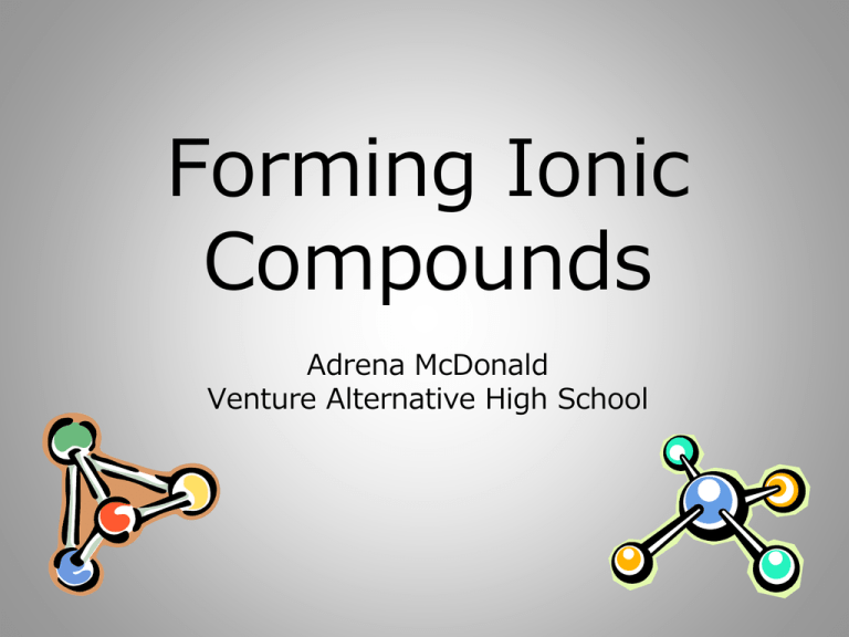 Forming Ionic Compounds