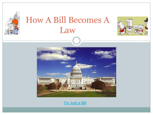 I`m Just a Bill PowerPoint