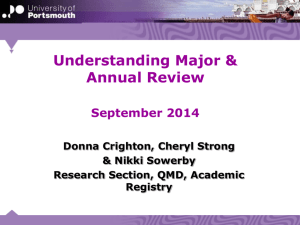 Understanding Major and Annual Review