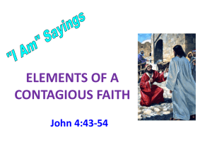 ELEMENTS OF A CONTAGIOUS FAITH