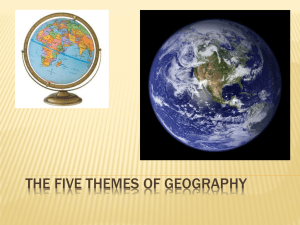 The Five themes of geography