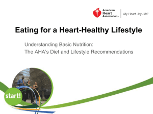 Start! Eating Healthier - American Heart Association