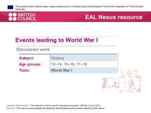 Discussion work - EAL Nexus