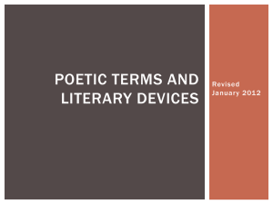 Poetic terms and literary devices