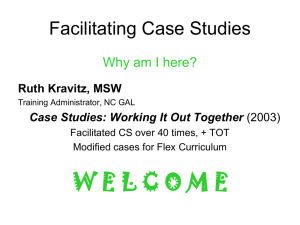 CASA Facilitating Case Studies