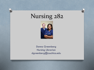 Nursing 282 - CSU, Chico