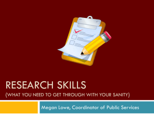Research skills {What you need to get through it with your sanity}