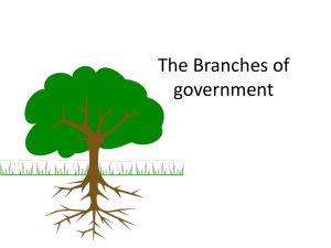 The Branches of government