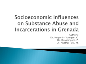 Socioeconomic Influences on Substance Abuse and Incarcerations