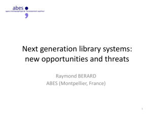 Next generation library systems