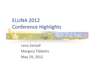 ELUNA 2012 Conference Highlights