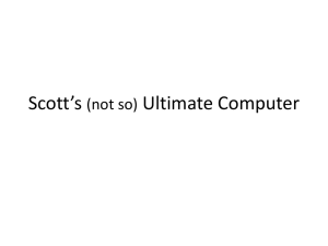 Scott`s not so Ultimate Computer