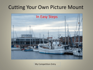 Cutting Your Own Picture Mount