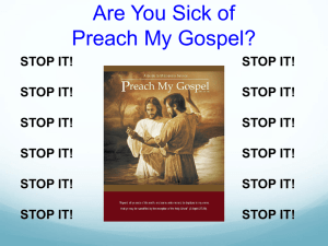 Who is Preach My Gospel for?