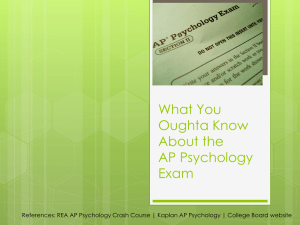 What You Oughta Know About the AP Psychology Exam