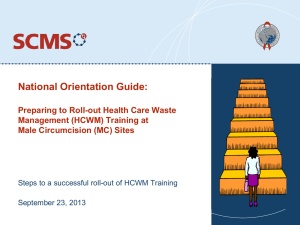 National Orientation Guide Training Roll-out (PPT)