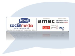 Social Media Measurement – Big Ask conference