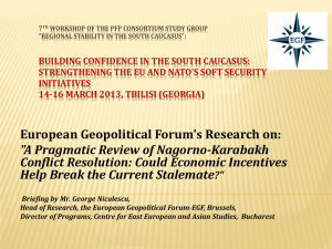 Regional Stability in the South Caucasus