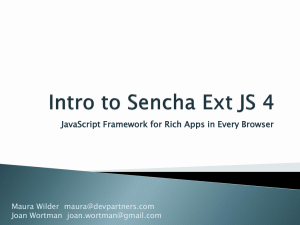 Introduction to Ext JS 4 slides