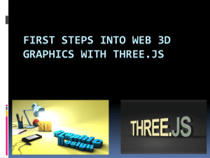 First steps into Web 3D Graphics with Three.js