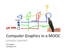 Computer Graphics in a MOOC: Lessons Learned