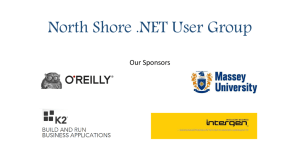 Powerpoint slides - North Shore .NET User Group