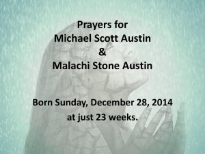 Prayer for Malachi - Sharpsburg Baptist Church