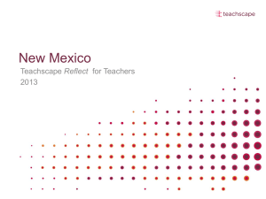 New Mexico - Reflect for Teachers (revised 09.03)