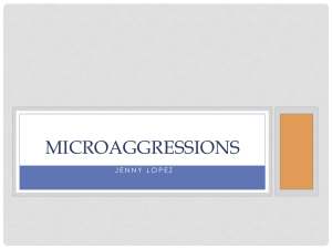 Microaggressions Presentation - University of Wisconsin Oshkosh