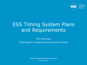 ESS Timing System Plans and Requirements