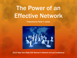 The Power of an Effective Network