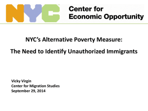 Presentation - The Center for Migration Studies of New York (CMS)